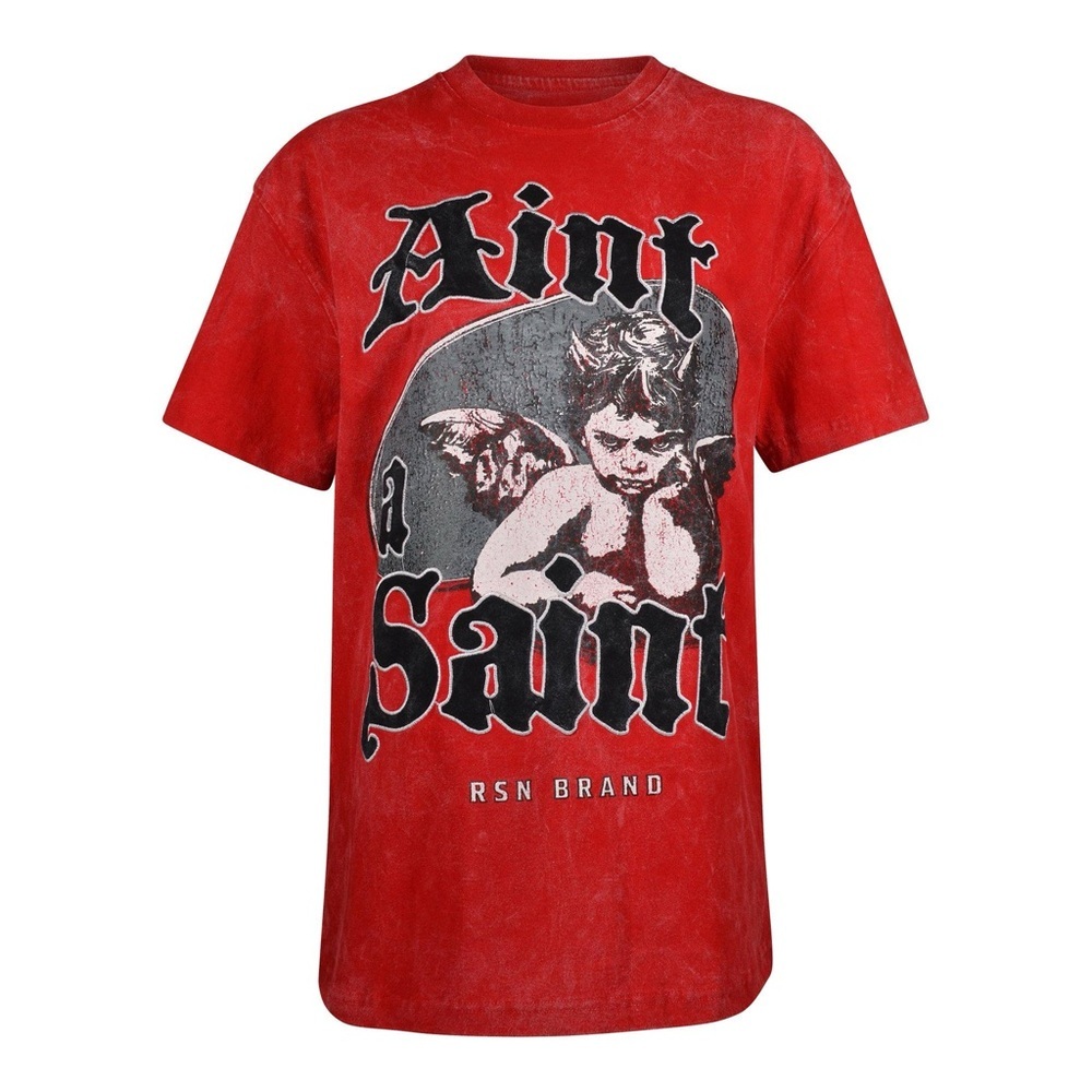 Reason Women's Ain't A Saint Tee - Red Sz various